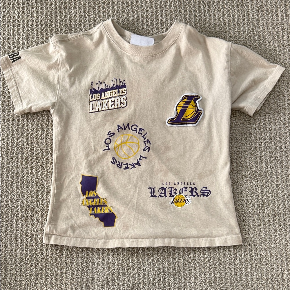 Kids Tan Lakers T-Shirt
